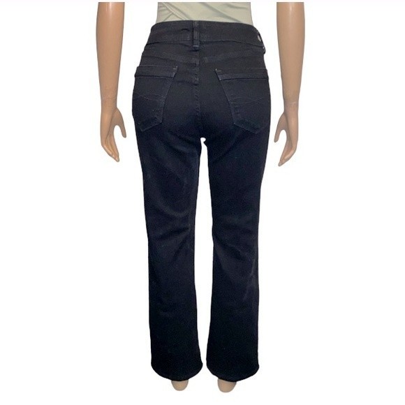 Rider by Lee Jean’s Black Straight-Leg stretchy size 10P - Picture 5 of 11